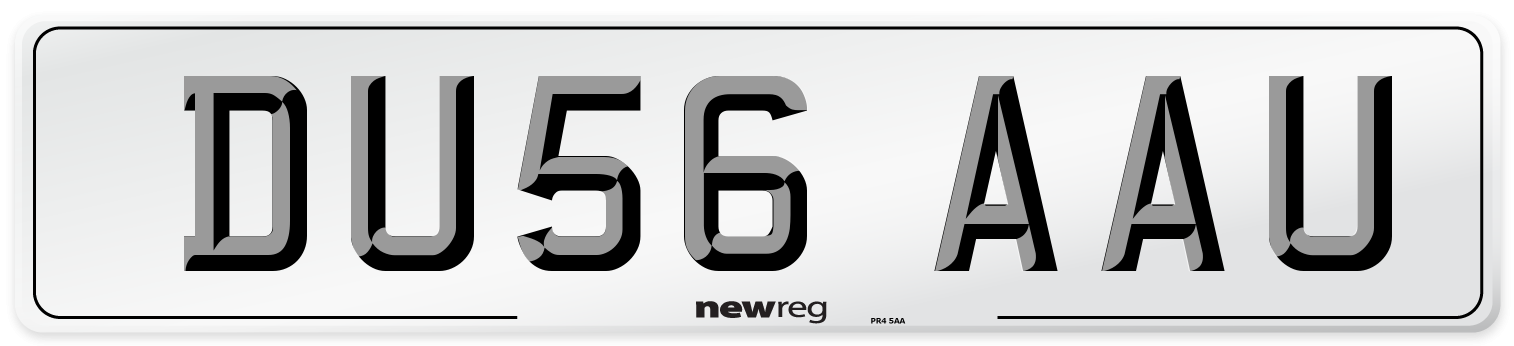 DU56 AAU Number Plate from New Reg